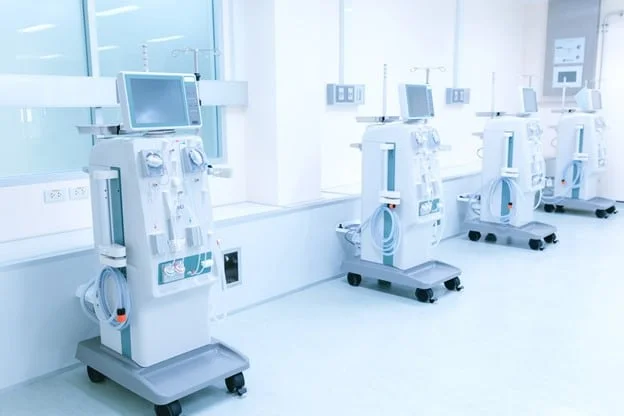 Modern dialysis machine for patient treatment